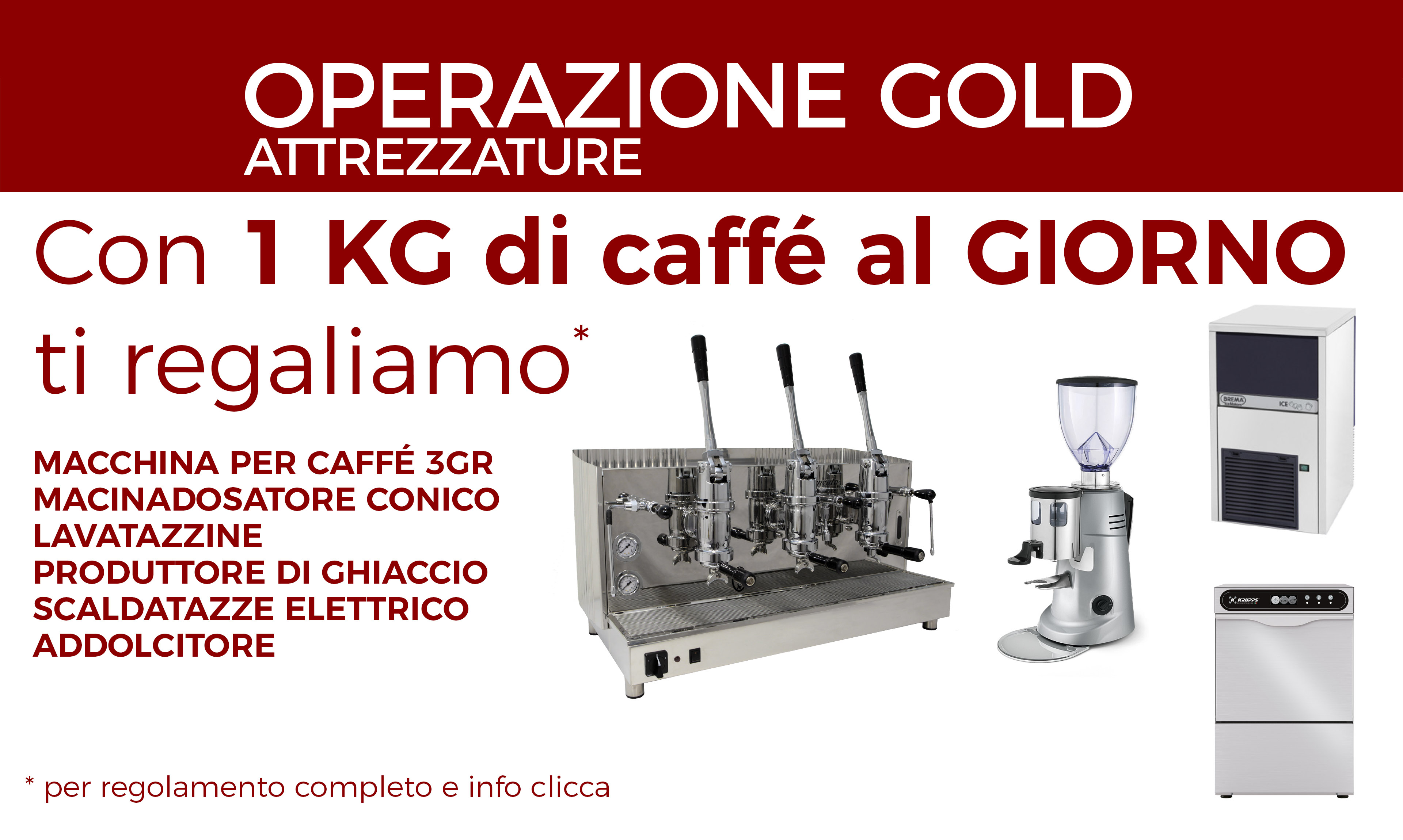 Promozione Gold attrezzature